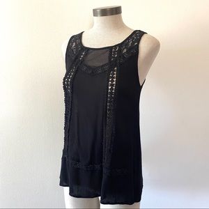 Acemi Black Sleeveless Top